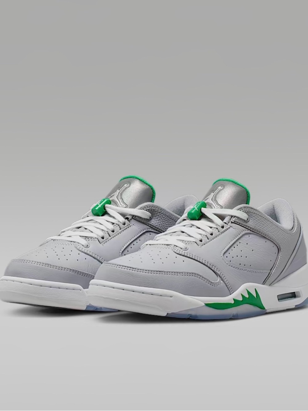 Men's Jordan Sixty Plus Sneakers BRAND NEW IN BOX in Light Gray with Green
